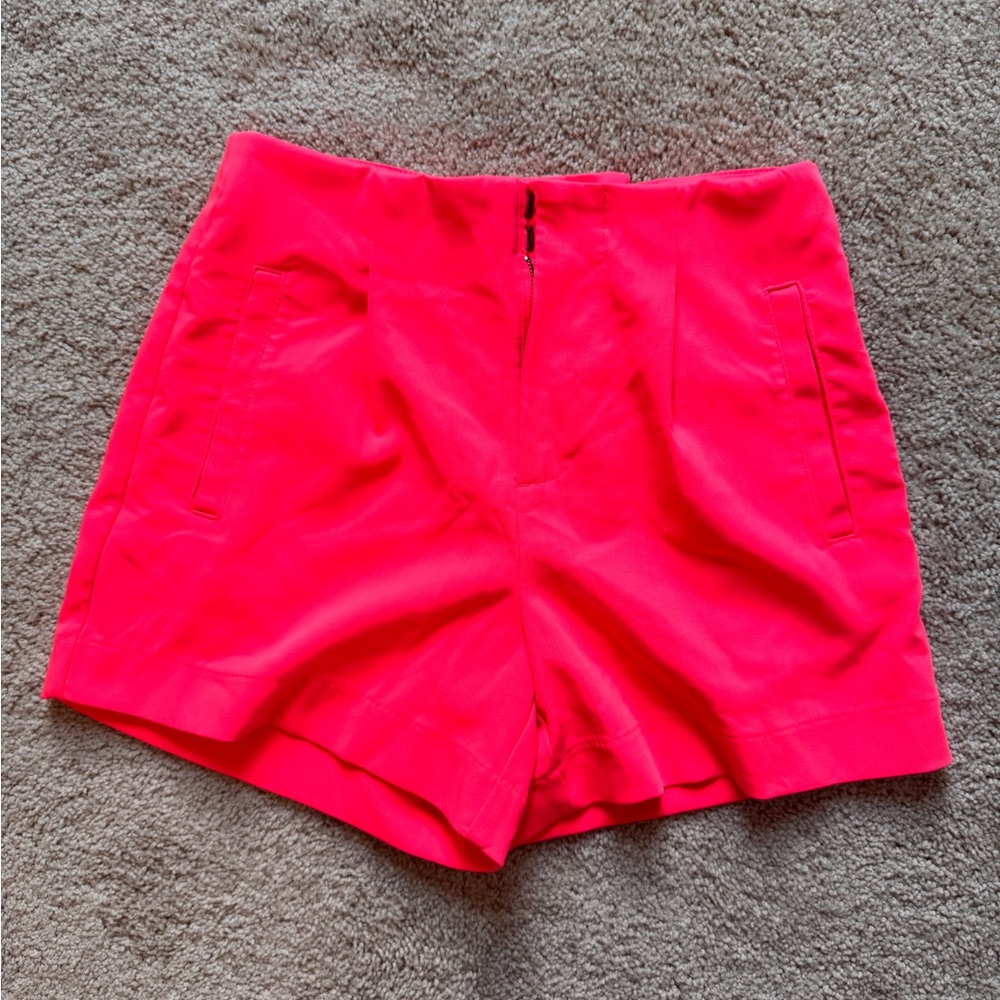 a new day Women's High Waist Fuchsia Shorts